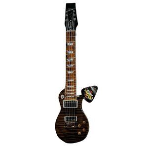 Gibson Why Knot Novelty Neck Tie Silk Guitar Shaped Whimsical
